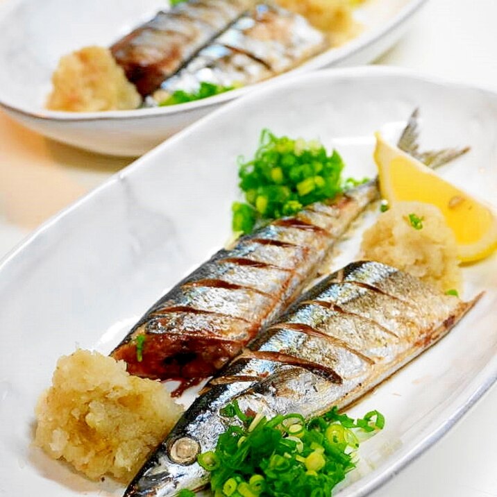 日本人に生まれてよかったなぁ~!秋刀魚の塩焼き